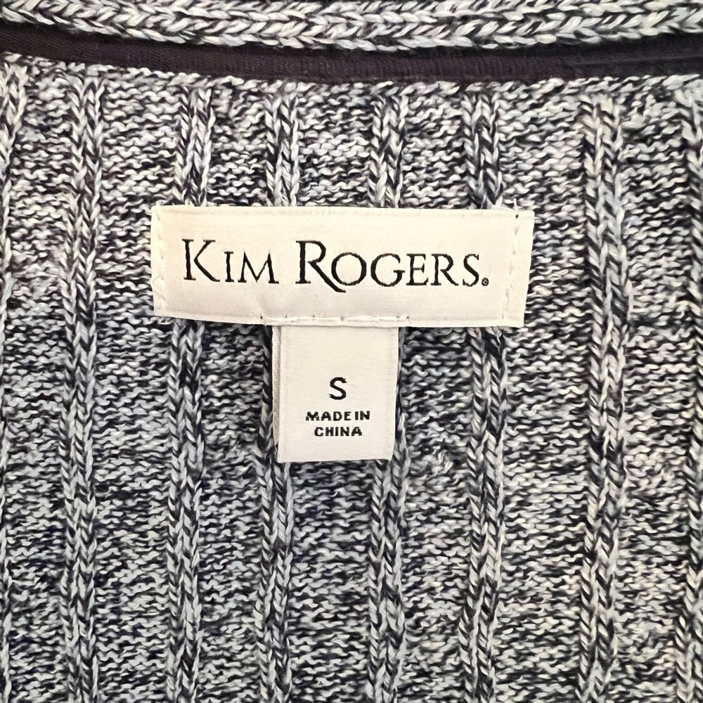 Kim Rogers navy cardigan sweater - Picture 3 of 3